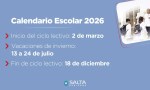 Calendario Escolar 2026: Las clases iniciarán el 2 de marzo