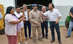 Sáenz visitó las nuevas instalaciones del polideportivo municipal de JVG