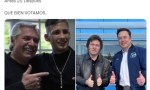 Alberto Fernández y L-gante vs. Milei y Elon Musk: la insólita comparación que es viral en redes sociales