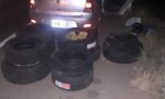 Trasladaban más de 20 neumáticos de forma irregular y fueon detenidos en Los Pirpintos