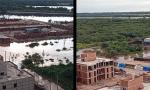 La crecida del río Dulce inundó sectores del complejo habitacional Parque del Río V.