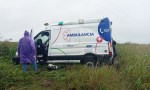 Los Frentones- Una ambulancia volcó en la ruta 16: no hubo heridos.