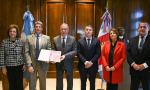 El gobernador Elías Suárez se reunió con los miembros del Tribunal de Cuentas de la Provincia.