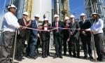 Zamora participó de la inauguración de una fábrica.