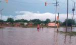 Campo Gallo: calles anegadas por la tormenta y más de 350 familias afectadas.
