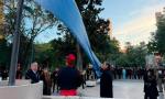 El gobernador Elías Suárez presidió el acto por el Día de la Bandera en plaza Libertad.