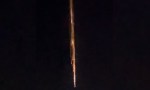 Una gran estela de fuego iluminó la madrugada y sorprendió a vecinos del sur del país.