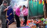 Realizaron un sentido ritual de homenaje a la Pachamama.