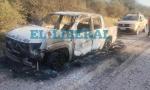 SACHAYOJ- Una camioneta se incendió en plena ruta santiagueña y quedó destruida.