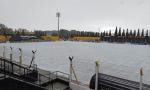 Se suspendió un partido por un temporal de nieve.