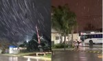 Sorpresa en Buenos Aires por la caída de agua nieve.