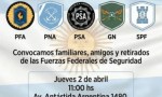 Tensión en Seguridad- Fuerzas federales convocan a una protesta por salarios-