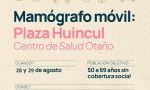mamógrafo móvil en Plaza Huincul