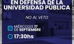 Acto en defensa de la Universidad Pública