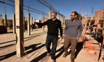 El intendente Larraza recorrió la obra del futuro Centro Oncológico, que presenta un 25% de avance