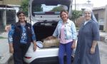 Entregaron ropa y productos de limpieza a evacuados de Joaquín V. González