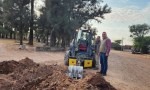 Apolinario Saravia avanza con construcción de cordones cunetas y circuito recreativo