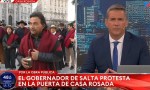 Sáenz protestó en Casa Rosada: “Basta de hipocresía y cinismo”