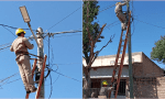 Reparan el sistema de iluminación urbana en el barrio San Antonio de J.V.González