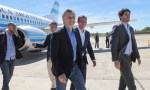 Gutiérrez recibió a Macri en el aeropuerto capitalino