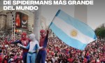 La multitudinaria convocatoria de “Spiderman” en el Obelisco