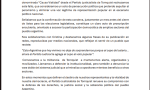 Comunicado del partido justicialista de Tornquist 
