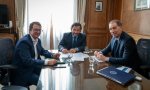 Sáenz se reunió con Santilli y Guberman para analizar el avance de obras financiadas por Nación