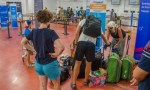 Los primeros turistas en el primer día del año