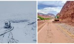 Derrumbes y nieve afectan las rutas nacionales 68 y 51 en Salta