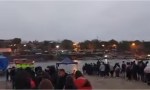 No hay tal frío: larguísima fila en la frontera para poder cruzar a Bolivia