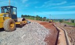 Misiones: Avanza la pavimentación del acceso a la UNAU, desde la RP13, en San Vicente