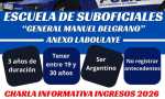 Laboulaye: Escuela de suboficiales policía charla informativa reprogramada.