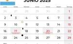 Junio con seguidilla de feriados y una semana híper corta