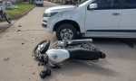 Laboulaye: Colisionaron una moto y una camioneta.