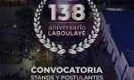 Laboulaye: Convocatoria para stands y postulantes 138° aniversario. 