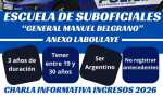 Laboulaye: Escuela de suboficiales policía charla informativa.