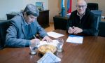 Firma de convenio con el Rector de la Universidad Nacional de Entre Ríos, Cr. Andrés Sabella y reunión con comerciantes gastronómicos y hoteleros(Adrian Fuertes)