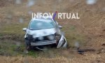  Vuelco en la intersección de Ruta 7 y 4