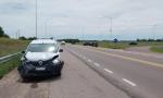 ACCIDENTE EN RUTA 35 - CHOCO LA AMBULANCIA QUE REGRESABA CON EL CUERPO DEL ADOLESCENTE FALLECIDO EN JACIENTO ARAUZ