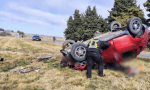 Una mujer falleció en un choque frontal en la ruta 35