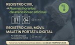 Por bajas temperaturas, el Registro Civil modifica su horario de atención 