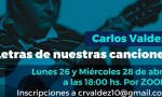 Carlos Valdez presentará “Las letras de nuestras canciones”
