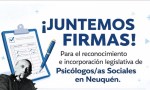 Zapala Impulsan una ley para el reconocimiento de psicólogos sociales en Neuquén 
