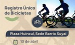 El Registro Único de Bicicletas estará presente en Plaza Huincul