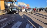 VIOLENTO CHOQUE DE AUTOMÓVILES EN AVENIDA DE CORRIENTES