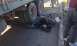 MOTOCICLISTA SALVA SU VIDA DE MILAGRO TRAS MALA MANIOBRA
