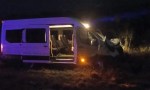 COMBI DE PASAJEROS ATROPELLÓ UN CABALLO SUELTO SOBRE LA RN12