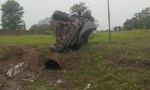DESPISTE Y VUELCO DE UNA CAMIONETA CERCA DE ITATÍ
