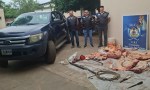 SECUESTRAN CARNE DE FAENA ILEGAL EN SAN LUIS DEL PALMAR