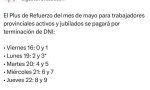 ANUNCIARON EL PLUS DE REFUERZO PARA EMPLEADOS PROVINCIALES